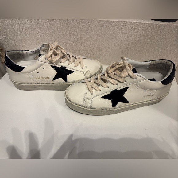 Golden Goose Hi Star sneaker 37 worn only once comes with box - Picture 10 of 13